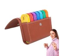 Caja De Medicina Familiar Para 7 Días, Pastillero Con Compartimentos Grandes | Organizador Diario De Pastillas - Organizador De Pastillas Medicinales, Estuche Planificador De Medicinas, Organizador Di