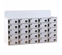 Caja de Seguridad para teléfono de Montaje en Pared avec Cerradura de Le - Acrílico Resistente con 20 para Guardar el teléfono de Forma Segura. Idéal pour les escuelas oficinas