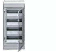 Caja de sup. estanca vector VE, IP65, 4 filas, 48M, puerta transparente