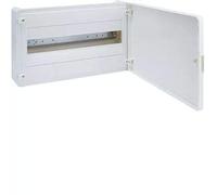 Caja de superficie golf serie VS, 1 fila, 18M, puerta blanca, regleta QC,chasis