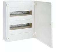 Caja de superficie golf serie VS, 2 filas, 24M, con puerta opaca blanca