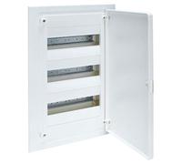 Caja empotrable golf serie VF, 3 filas, 36M, con puerta opaca blanca