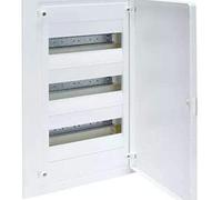 Caja empotrable golf serie VF, 3 filas, 36M, puerta op. blanca, regleta y chasis