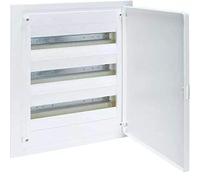 Caja empotrable golf serie VF, 3 filas, 54M, puerta blanca, regleta QC y chasis