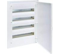 Caja empotrable golf serie VF, 4 filas, 72M, puerta blanca, regleta QC y chasis