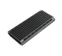 Aisens Boîtier externe SSD M.2 ASM2-RGB011GR – SATA/NVMe USB 3.2 Gen2, sans vis, gris