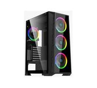 Caja Hiditec MH12 Glass E-ATX ARGB 4 Ventiladores Cristal Templado USB-C Negra