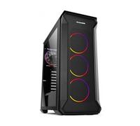 Nox Xtreme - Boîtier PC Hummer Quantum - ATX/Micro-ATX/Mini-ITX, 4 ventilateurs ARGB, USB 3.0, noir