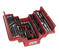 Holzmann Boîte à outils garnie WZK86CrV 86 pièces Chrome-vanadium Rouge