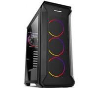 Nox Xtreme - Boîtier PC Hummer Quantum - ATX/Micro-ATX/Mini-ITX, 4 ventilateurs ARGB, USB 3.0, noir