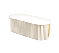 Caja Organizadora De Cables - Gestión Eléctrica, Diseño Cerrado, Material Resistente | Contenedor Con Tapa Desmontable, Solución Práctica Para Escritorio Y Protectores De Sobretensión
