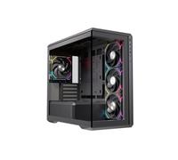 Boitier Micro ATX ATX Einarex ZM800 RGB avec panneaux vitrés (Noir)