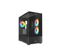 Caja PC Sharkoon MK6 RGB Blanca Micro-ATX Cristal Templado y 3 Ventiladores PWM ARGB