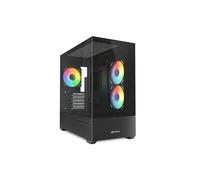 Caja PC Sharkoon MK6 RGB Blanca Micro-ATX Cristal Templado y 3 Ventiladores PWM ARGB