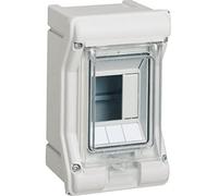 Caja s.est. VE,ext.,IP65,1F,3M, p.trans.