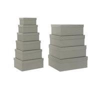 CAJA SET 10 CARTON 43,5X33,5X15,5 TOPOS GRIS