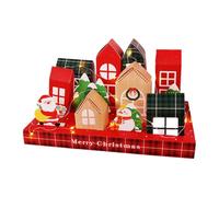 Cajas De Adviento DIY Para Llenar | 2025 Calendario De Cuenta Atrás Navideño Decorativo - Caja Para Envolver Dulces De Fiesta | Rellenar Calcetines Navideños Chocolate Manualidades Snacks Tiendas