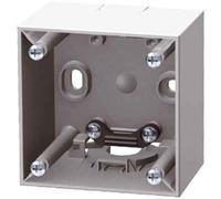 Cajas de montaje en superficie con abrazadera serie berker integro de hager, gris