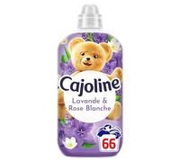 Cajoline Adoucissant linge liquide Lavande & Rose Blanche Créations parfum et fraîcheur 66 lavages 1,386L