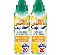 Cajoline Parfum de linge liquide infusé en perles booster pour lessive, Bouquet Estival Elixir, 20 lavages 460ml (Lot de 2)