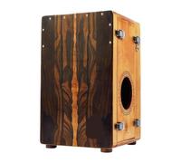 Cajon Box en bois, tambour réglable avec fils de caisse claire | Scène de voyage marron : fils de caisse claire avec réglage for percussions adultes