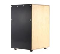 Cajon Cajon en bois, tambour à main, instrument de percussion avec cordes et pieds caoutchouc, 23 x 24 37 cm