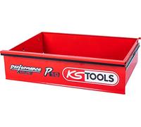 Cajón con logotipo y guía de bolas para carro de taller P10, 568x398x145 mm
