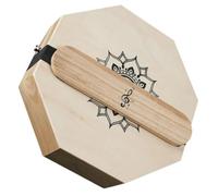 Cajon de Voyage Octogonal Beige, Instrument de Percussion à Main | Bois, Métal et Tissu, Son Trois-en-un, Format Léger, pour Débutants et Adultes