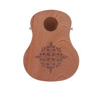 Cajon Drum Bongos de voyage avec design de corps de guitare classique et son chaud compact Cajon à main pour utilisation de voyage Boîte à percussion manuelle
