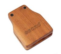 Cajon Ensemble d'accessoires pour tambour Gecko Box | Kit de percussion 6 pièces avec sangle de tambourin pour pied | Jingle Bells | Castagnettes et tambourin à main | Rythme en bois (GK01 L)