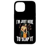 Cajón Just Here To Slap It Funny Kachon Percussion Cajonist Coque pour iPhone 15