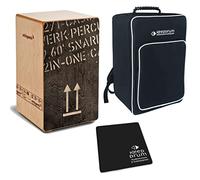 Cajon + KEEPDRUM Caisson de percussion Gig Bag + CP-01 Pad m CP404 BK + Bag + Pad