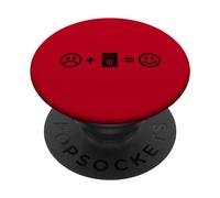 Cajon Music Makes Happy Funny Flamenco Percussion Player PopSockets PopGrip Adhésif