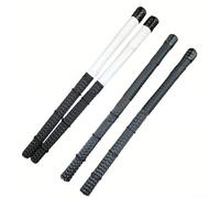 Cajon Performance Brosses avec tiges en nylon ondulées Complément parfait à votre kit de batterie (Noir)