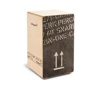 Cajon Schlagwerk CP404BLK 2 en 1 Bouleau Noir Large, Custom