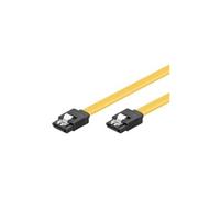 Goobay Câble de données SATA 95025 – 6 Gbit/s avec clip, 1 m, jaune