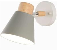 CAKADIXIY Application murale des styles modernes, lampe réglable angle, luminaires de lampes murales nordiques, Lumières d'allumage Corridor Lecture lite chevet E27 (couleur: gris)(Grey)