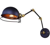 CAKADIXIY Lampe murale du bras oscillant, application câblée, lumière vintage industrielle, lanterne antique rustique réglable, luminaire de lecture d'éclairage en métal for la chambre à coucher