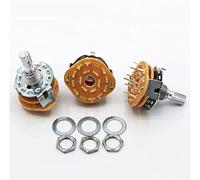 CAKADIXIY Relais 5pcs RS25 Support de Panneau d'arbre 1P11T 2P4T 2P5T 2P6T 3P3T 3P4T 4P3T Bande sélecteur commutateur Rotatif(2p5t)