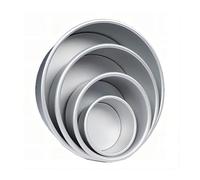 cake baking supplies， Moule à gâteau rond à fond fixe en aluminium de 4/6/8/10 pouces for gâteaux, pâtisseries et cheesecakes, antiadhésif, ustensiles de cuisine,for Home Bakers(4 inch)