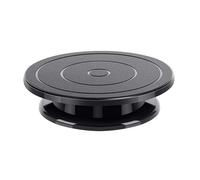 cake baking supplies， Plateau tournant à gâteau 6 pièces avec 2 spatules coudées et droites for glaçage, 3 racloirs à glaçage, kit de décoration et pâtisserie,for Home Bakers(1pcs black)