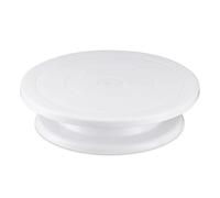 cake baking supplies， Plateau tournant à gâteau 6 pièces avec 2 spatules coudées et droites for glaçage, 3 racloirs à glaçage, kit de décoration et pâtisserie,for Home Bakers(1pcs white)