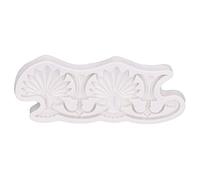 Cake Border Silicone Moule de rétro européen Rétro DIY Gris non toxique pour le chocolat en résine d'argile