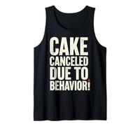 Cake Canceled Funny Birthday Humor Débardeur