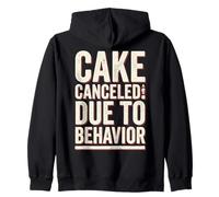 Cake Canceled Funny Birthday Humor Sweat à Capuche
