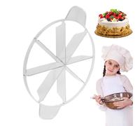 Cake Divider Slicer, Lightweight PC Material Precise 6/8 Cut Equal Marker | 34x26.3x4.5cm Time-Saving Ergonomic Cutter For Birthday Wedding Cheesecake Pizza