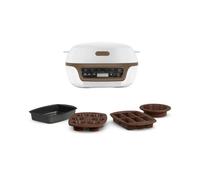 Cake Factory + Kd802112 Machine Intelligente A Gateau - Blanc / Marron Metallise Tefal