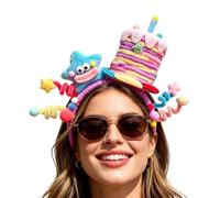 Cake Headband - Twistable Party Hair Accessory | 25cm Novelty Headpiece | Adjustable Elastic Strap, Fun Birthday Design, Comfortable Lightweight, Festive Charm, For Parties & Carnivals, Themed Events