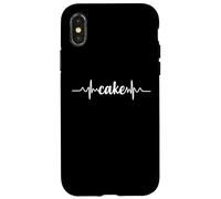 Cake Heartbeat ECG Pastry Chef & Confectioner Coque pour iPhone X/XS