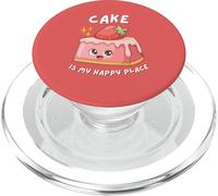 Cake Is My Happy Place - Fête d'anniversaire - Sweet Funny PopSockets PopGrip pour MagSafe